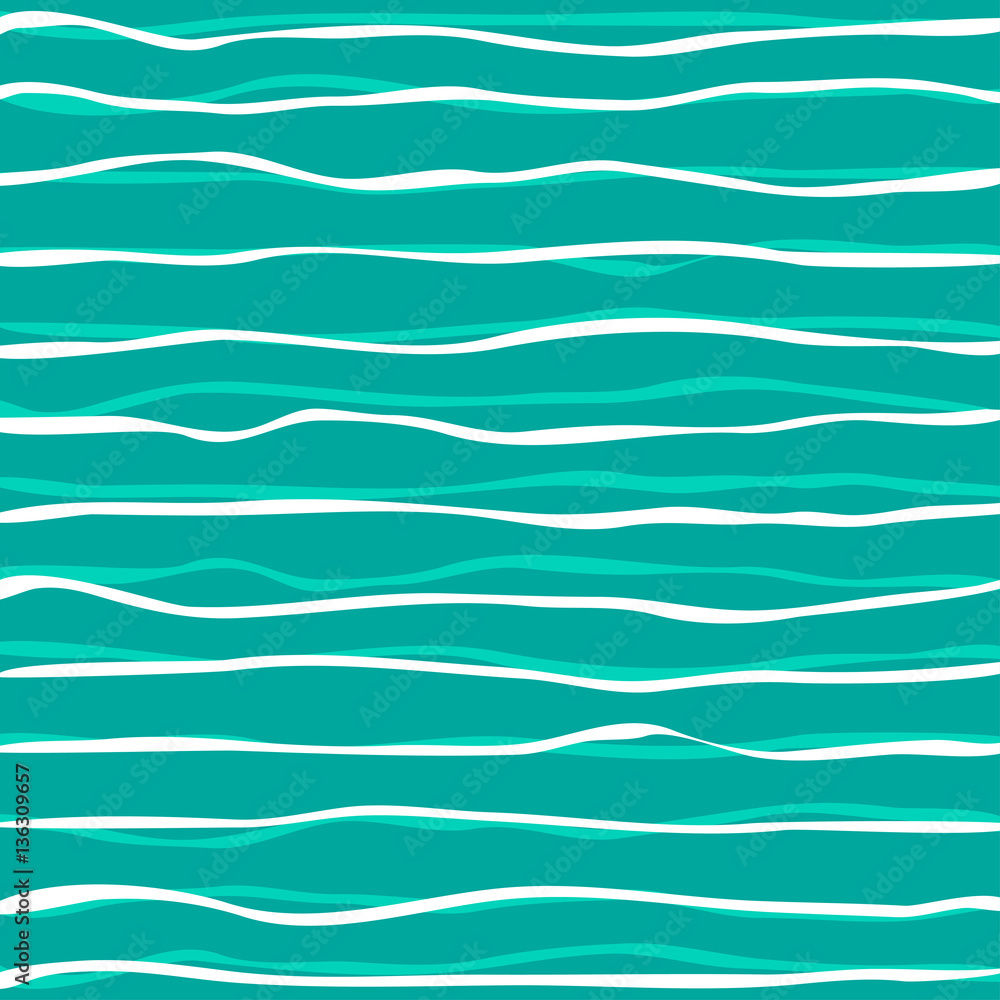 Fototapeta premium vector abstract background with waves in white and blue