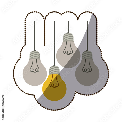 Bulb light energy icon vector illustration graphic design