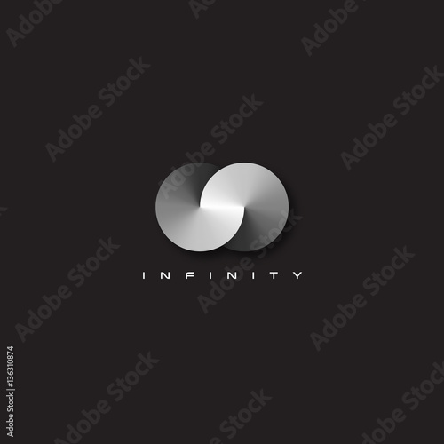 Vector modern and elegant infinity symbol illustration. photo