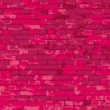 vector pink brick wall texture illustration, brick wall pattern