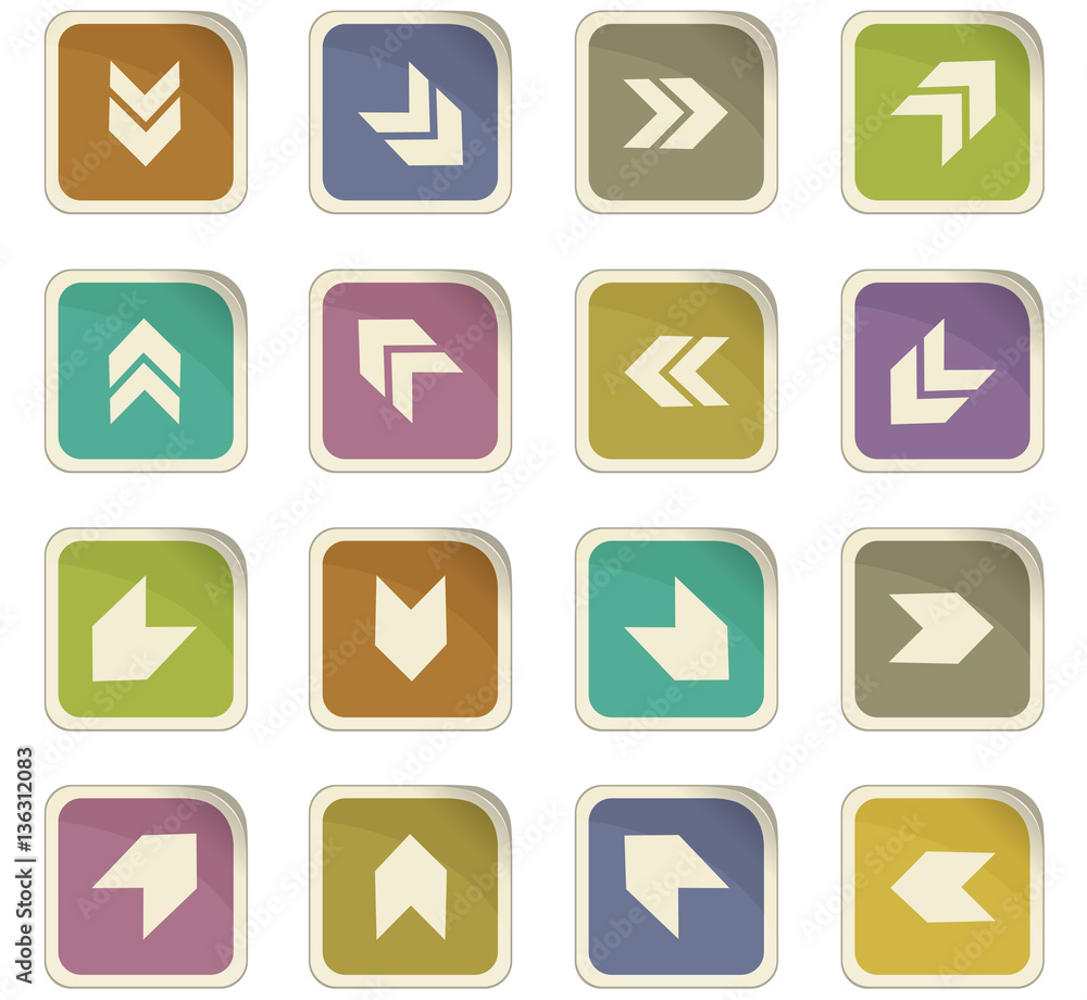 Arrows icons set Arrows icons set