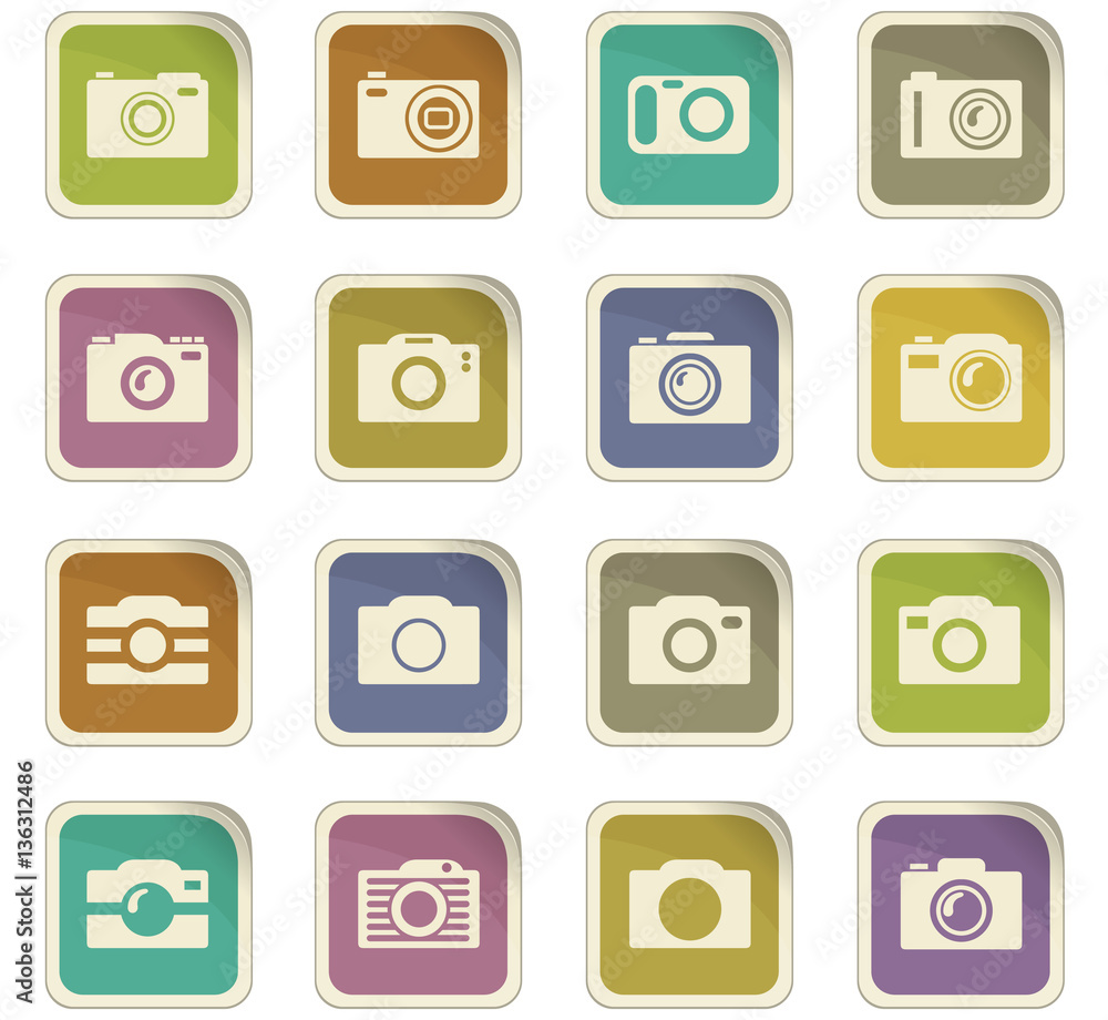 photo camera icon set photo camera icon set