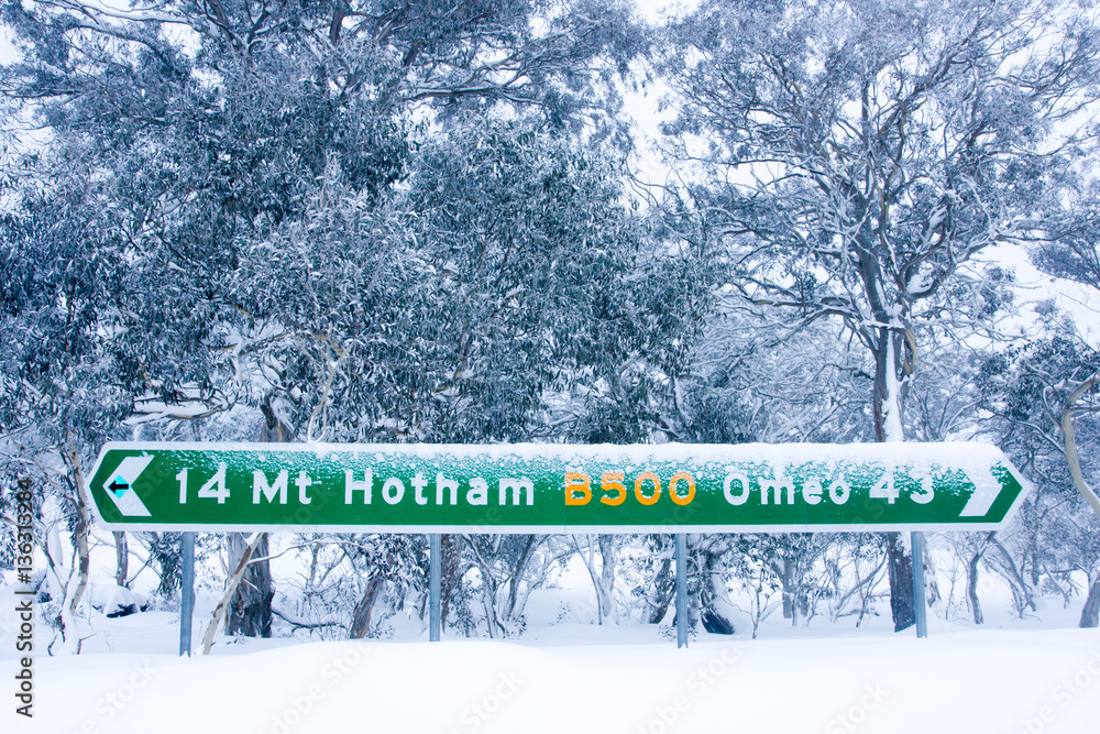 Naklejka premium Mt Hotham in Winter
