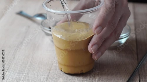 Wallpaper Mural creating instant coffee frappe. Torontodigital.ca