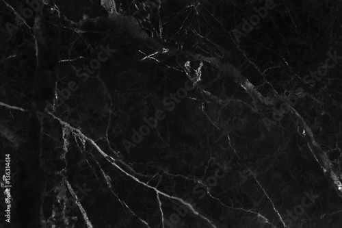 Black marble natural pattern for background, abstract black and © treerasak