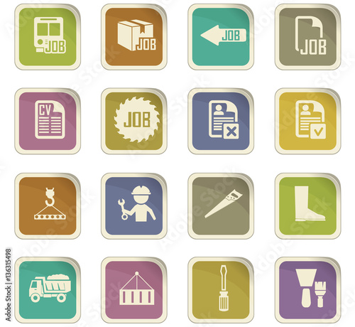 Job icons set