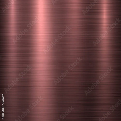 Bronze metal abstract technology background with polished, brushed texture, chrome, silver, steel, aluminum, copper for design concepts, web, prints, wallpapers, interfaces. Vector illustration.