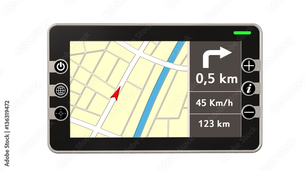 GPS Navigation device isolated on white GPS Navigation device isolated on white