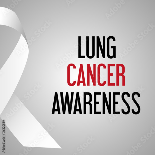 world lung cancer day awareness poster eps10