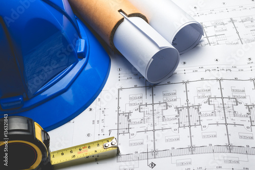 engineering diagram blueprint paper drafting project sketch