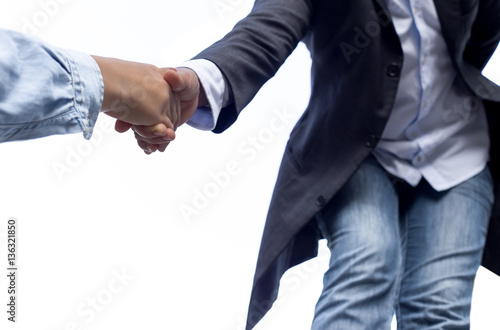 Help concept hand reaching out helping someone isolated