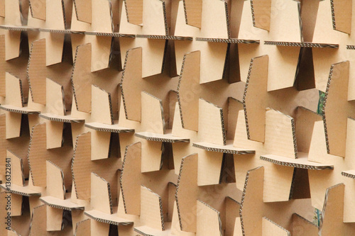 volume figure made of cut-out cardboard