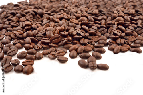 coffee beans isolated white background