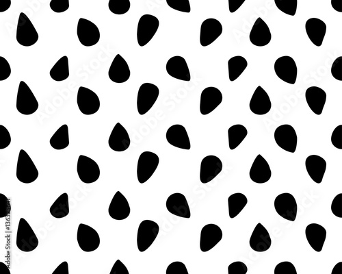 Dots and circles. Black on white color