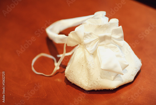 White wedding bride handbag