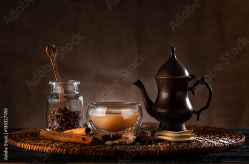 masala chai, spices and spicy