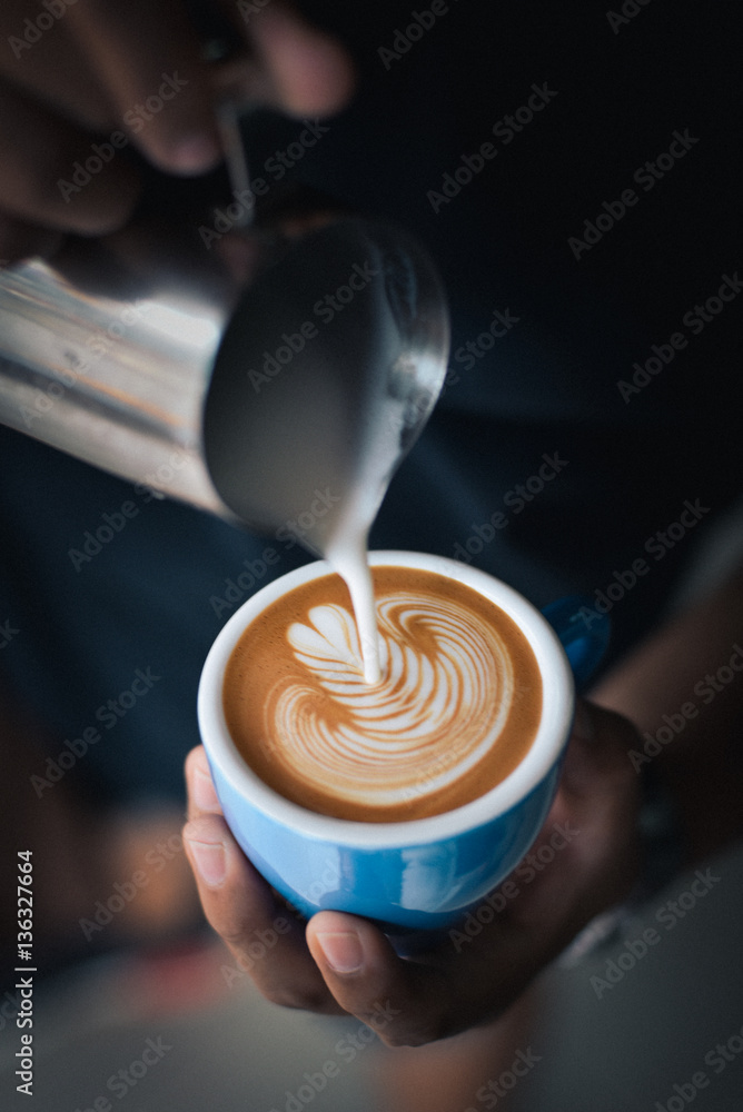 Fototapeta kawa latte art marki Barista