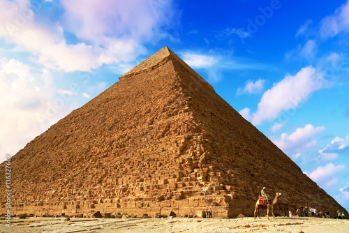 The Pyramid of Khafre in Giza, Egypt