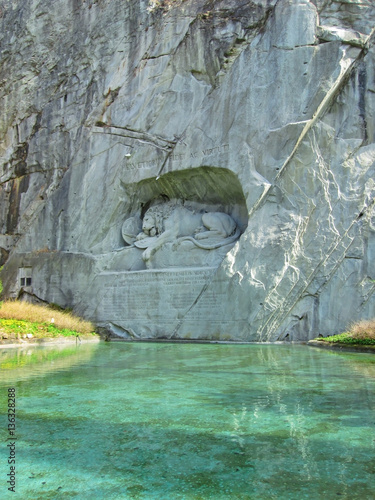 The Lion monument, or Lion of Lucerne in Lucerne Switzerland