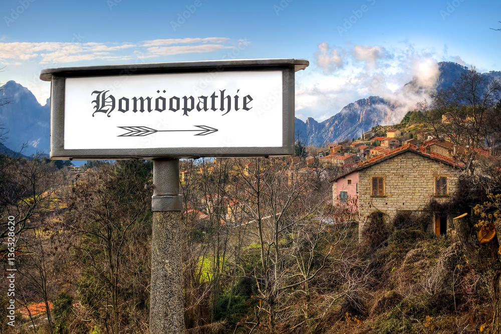 Fototapeta premium Schild 184 - Homöopathie