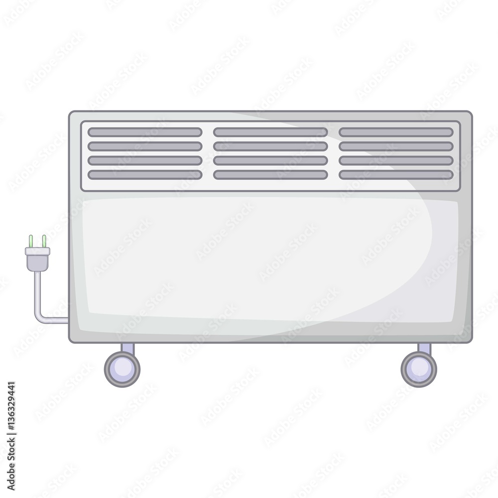 Home heater icon, cartoon style Home heater icon, cartoon style