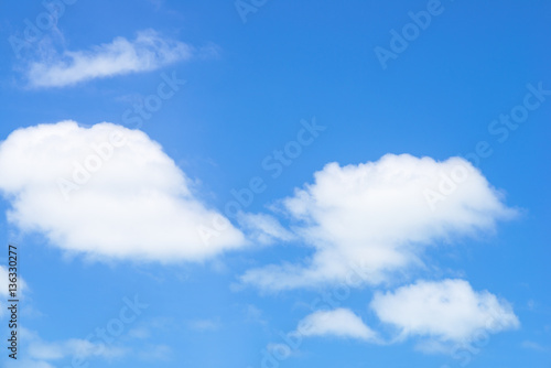 Sunny day Blue sky with clouds background