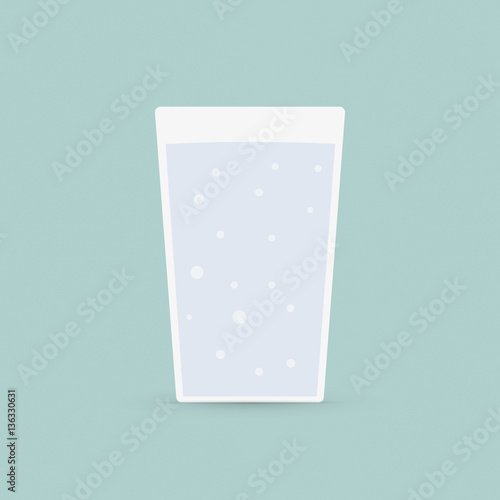 Wasserglas, Vektorillustration