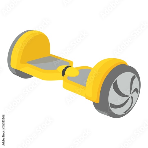 Small segway icon, cartoon style