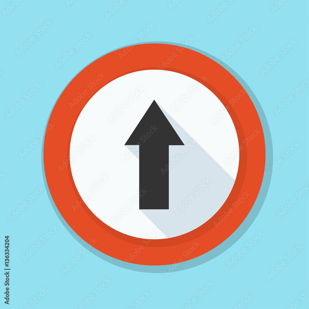 Ahead Up Arrow sign illustration Ahead Up Arrow sign illustration
