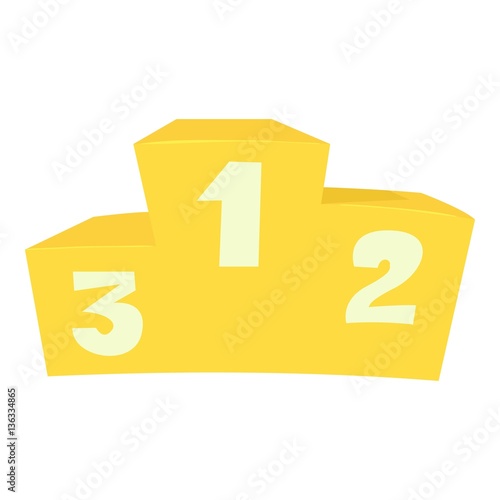 Podium icon, cartoon style