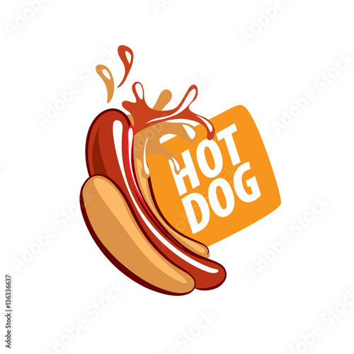 vector logo hot dog