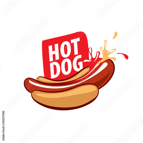 vector logo hot dog