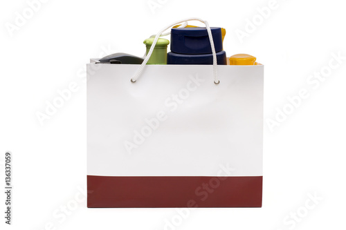 shopping on the white background