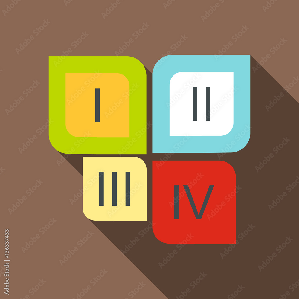 Obraz premium Infographic template with rhombus icon, flat style