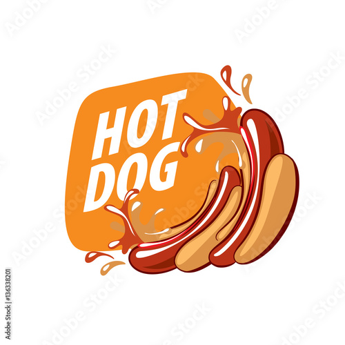 vector logo hot dog