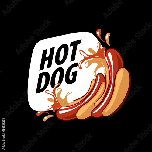 vector logo hot dog