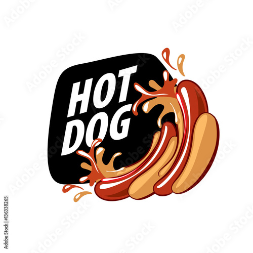 vector logo hot dog