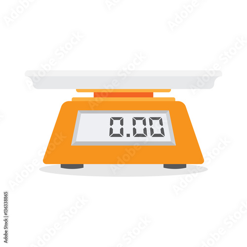 Electronic scales for products.