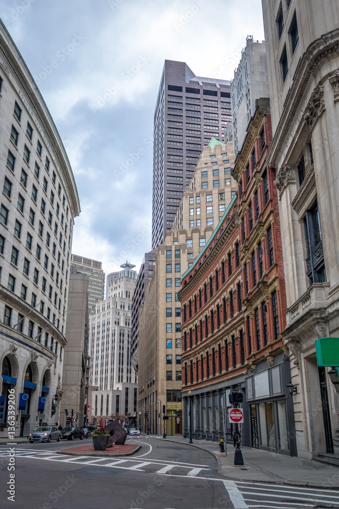 Boston Financial District Buildings - Boston, Massachusetts, USA