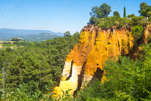 PROVENCE: Ochre Rocks or Carriere d'Ocre at Roussillon photo