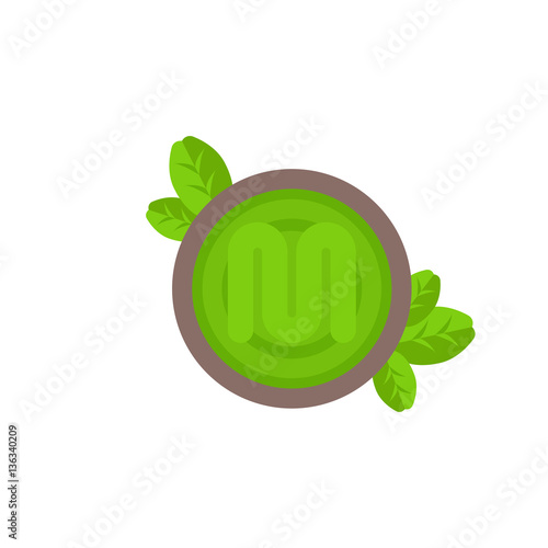 Green pesto sauce icon