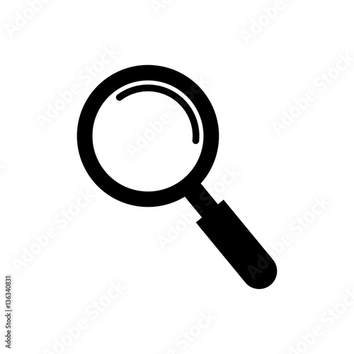 Magnifying glass isolated icon vector illustration graphic design