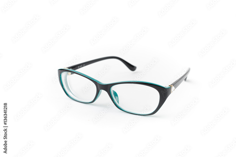 Eyeglasses on white background