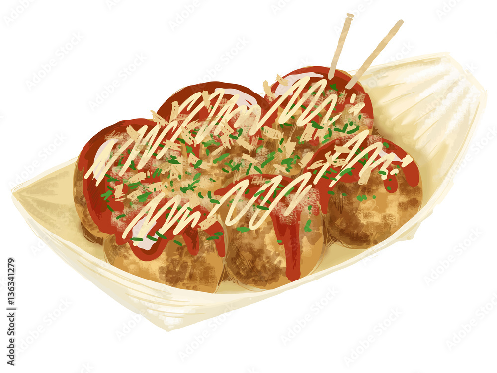 たこ焼き Stock イラスト Adobe Stock