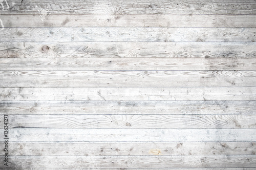 Fototapeta Naklejka Na Ścianę i Meble -  White Wooden Floorboards Texture
