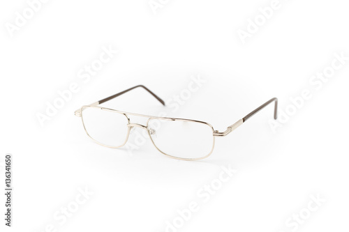 Eyeglasses on white background