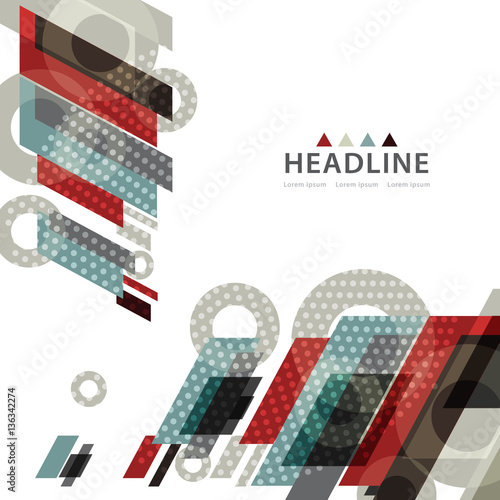 Brochure header layout