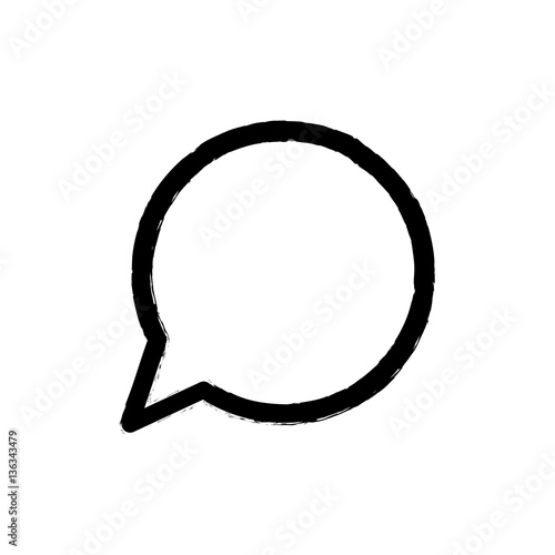 Chat bubble speakbox icon vector illustration graphic design photo