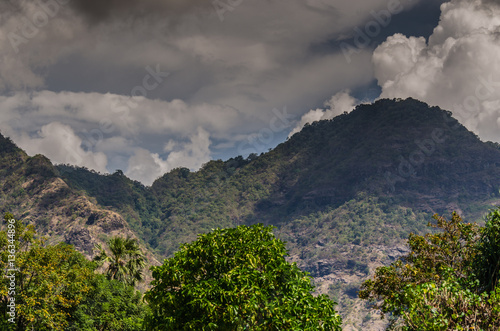 berglandschaft in indonesien