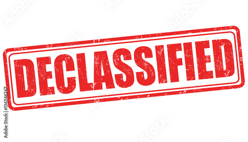Foto Declassified sign or stamp